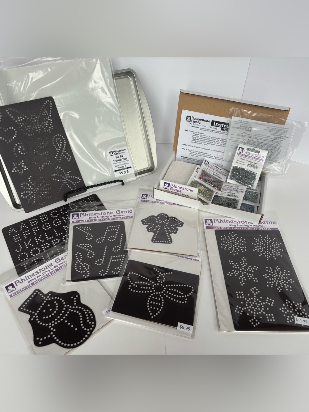 Rhinestone Genie Rhinestone Embellishment Kit Plus Extra Pan, Paper &  Stencils
